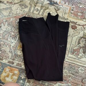 Brooks fleece lined Black Athletic Leggings